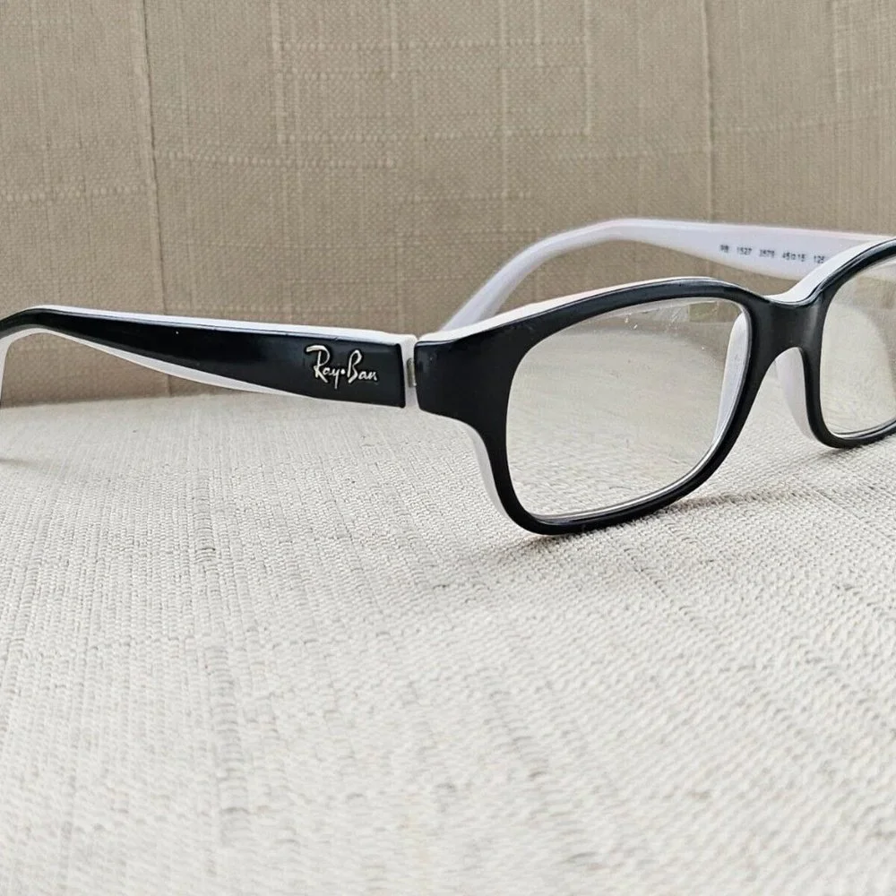Ray-Ban Youth Eyeglasses Frame Black/White Glasses RB1527 45[]15 125